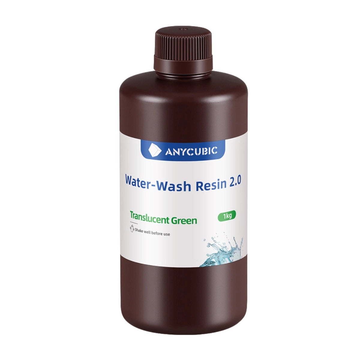 Anycubic Water Wash Resin 2.0 – Translucent Green