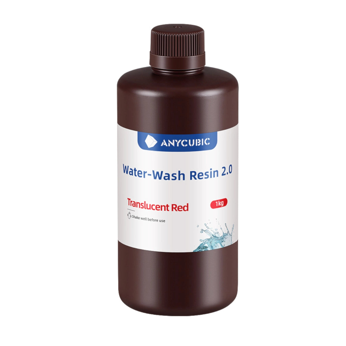 Anycubic Water Wash Resin 2.0 – Translucent Red