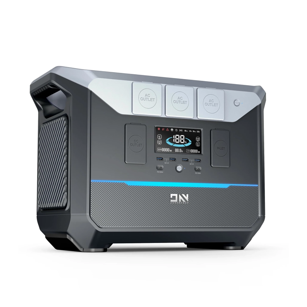 Daranener Neo 1500W 1075Wh portable solar generator with SA plugs