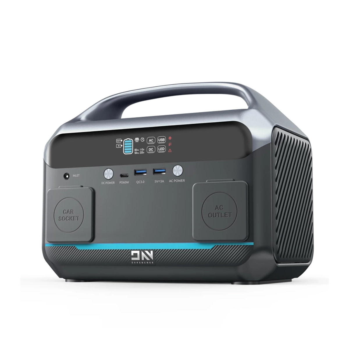Daranener Neo 600W 537Wh portable solar generator with SA plugs