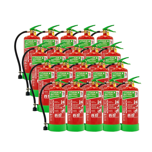 FIREBLOCK Lithium Battery Fire Extinguisher - 9 Litres x 20 Extinguishers