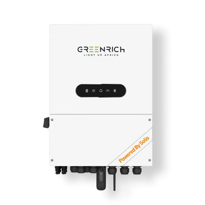 Greenrich 6kW Hybrid Inverter with 2x 4.95kWh Wall Mount Lithium Batteries (10kWh) - Bundle