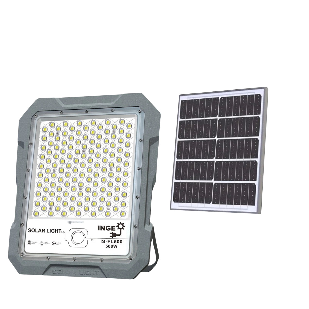 Inge 500W LED Cool White Solar Light with Motion Sensor