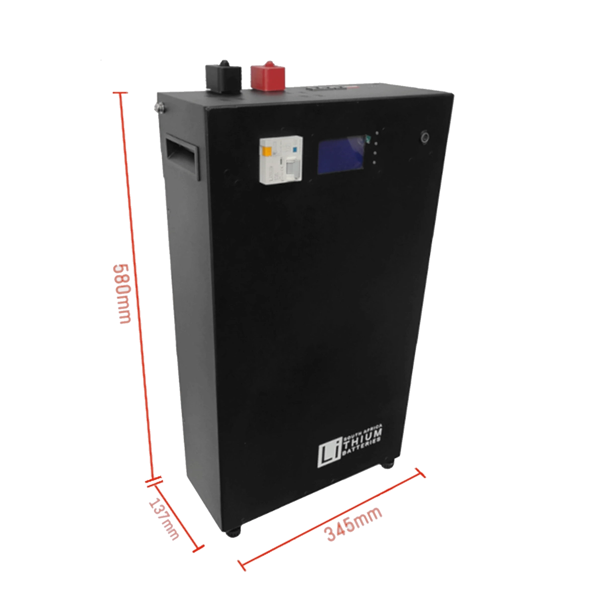 LBSA 51.2V 104Ah 5.3kWh LiFePO4 Battery (Black)