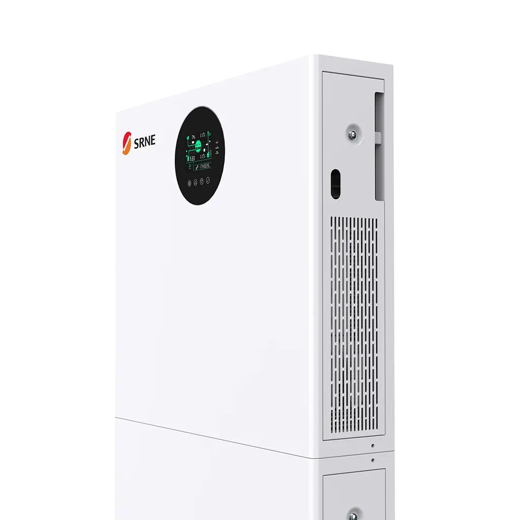 SRNE All-In-1 Vertical Energy Storage System with 5kW Inverter and 5.12kWh Battery