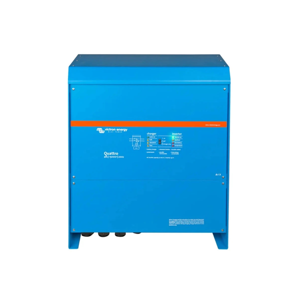 Victron Quattro 48/15000/200/100/100 12kW Inverter/Charger with dual AC inputs for industrial applications