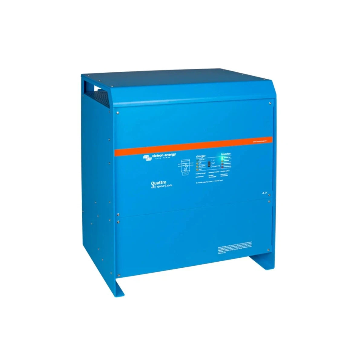 Victron Quattro 48/15000/200/100/100 12kW Inverter/Charger with dual AC inputs for industrial applications