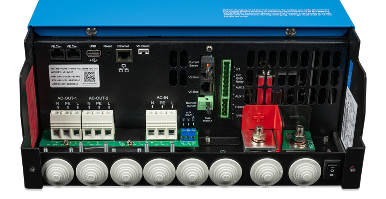 Victron MultiPlus-II 48/5000/70-50 GX inverter/charger with GX functionality for off-grid and grid-connected systems