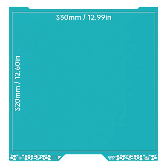 BIQU Panda BuildPlate CryoGrip Pro for Bambu Lab H2C 330 × 320 mm