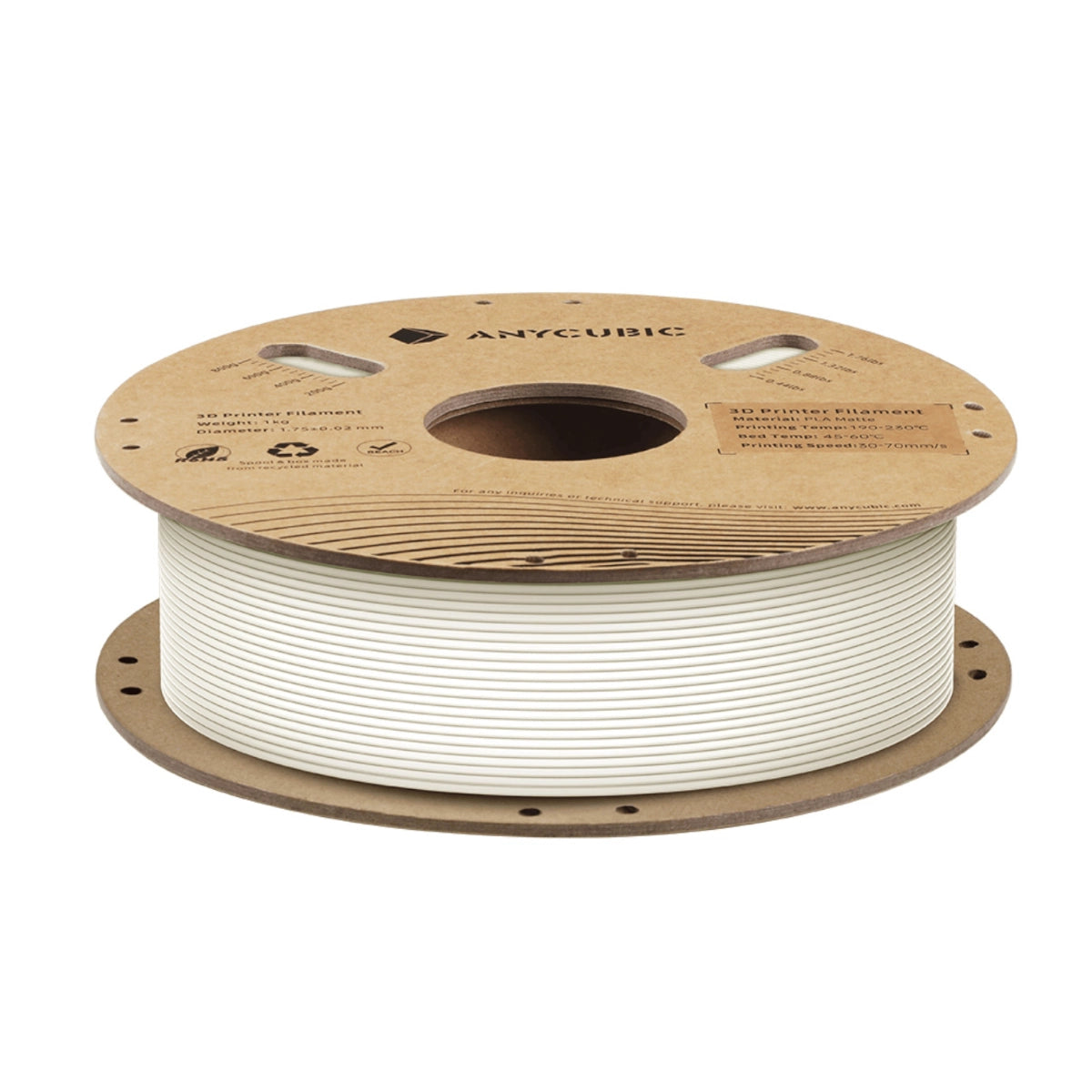 Anycubic PLA Matte Filament 1kg – White