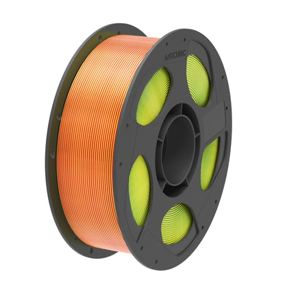 Anycubic PLA Silk Tri-Color Filament – Red Yellow Green