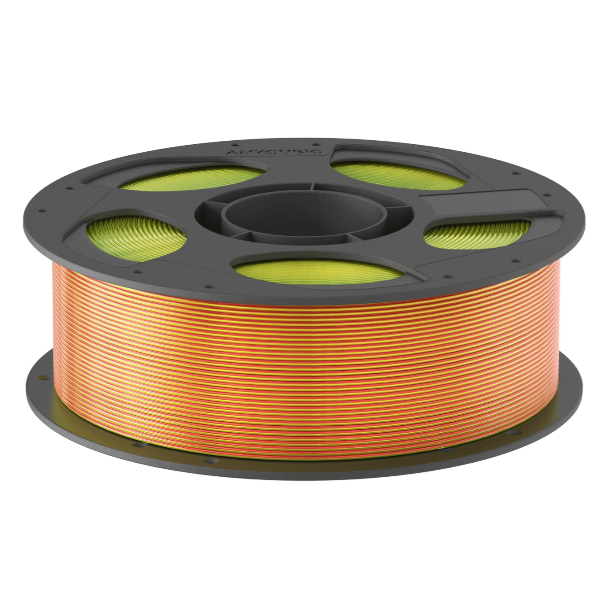 Anycubic PLA Silk Tri-Color Filament – Red Yellow Green