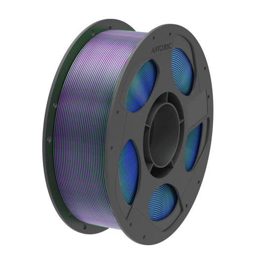 Anycubic PLA Silk Tri-colour Filament 1kg – Blue/Green/Purple
