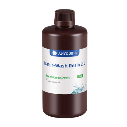 Anycubic Water Wash Resin 2.0 – Translucent Green