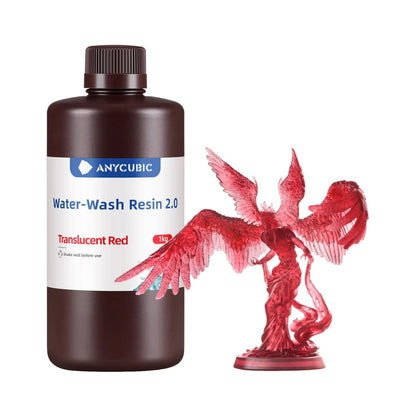 Anycubic Water Wash Resin 2.0 – Translucent Red