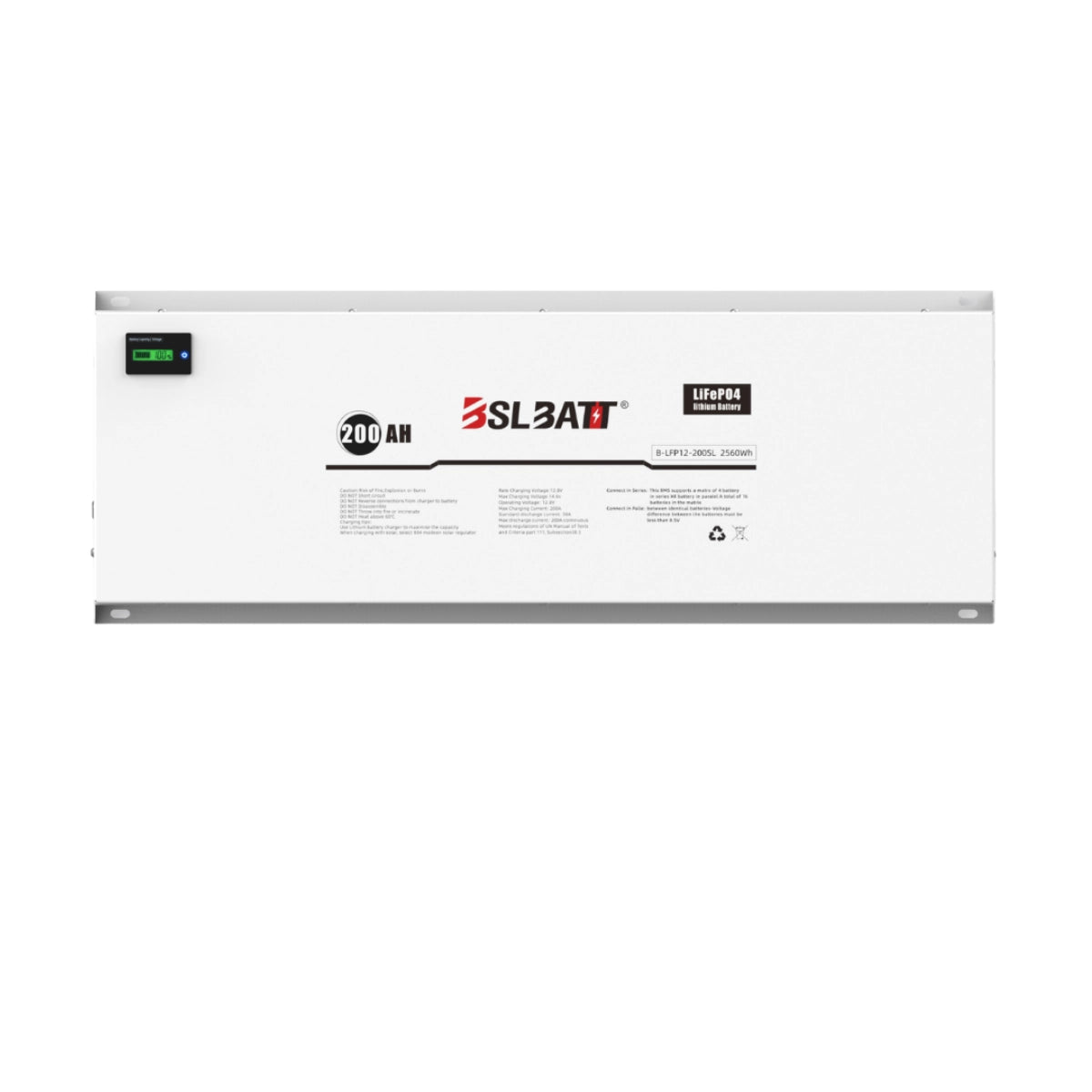 BSL Batt 12V 200Ah LiFePO4 Flat-pack