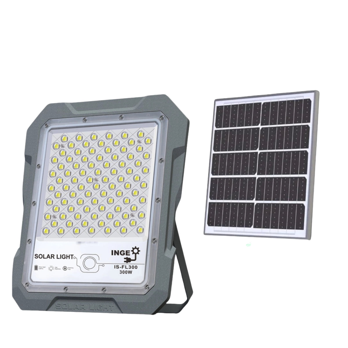 Inge 300W LED Cool White Solar Light with Motion Sensor
