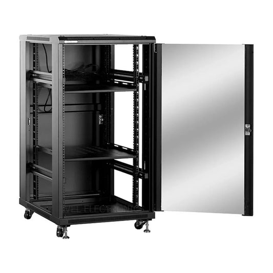 Linkbasic 22U 600 Deep Cabinet 2 Fans & 2 Shelves