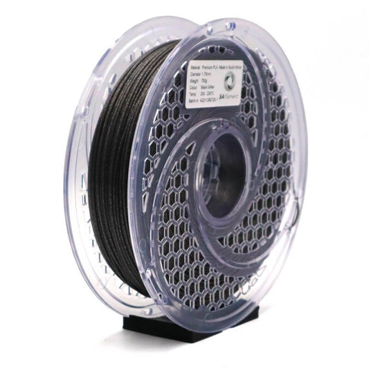 SA Filament | PLA Premium Glitter Black Filament 750g, 1.75mm | Manufactured in South Africa