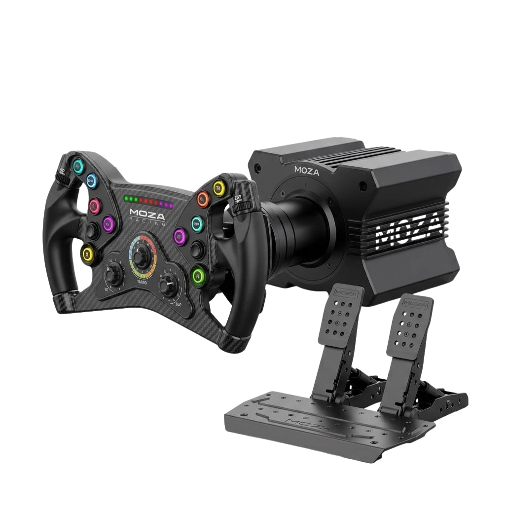 MOZA R9 V2 Bundle With KS Wheel and SRP2 Pedals