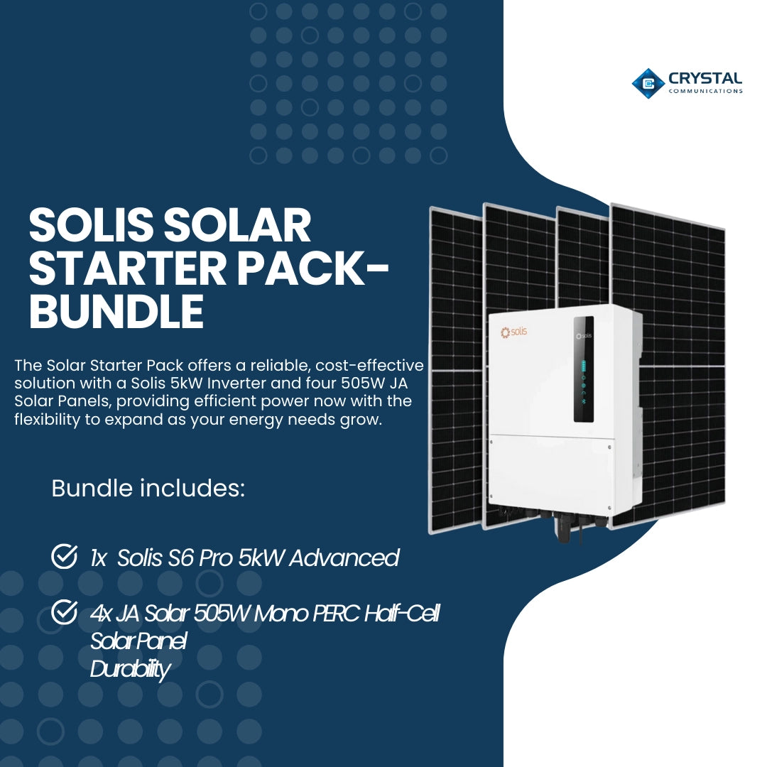 Solis 5kW Hybrid Inverter with 4x JA Solar 505W Solar Panels - Cost Savings Starter Kit