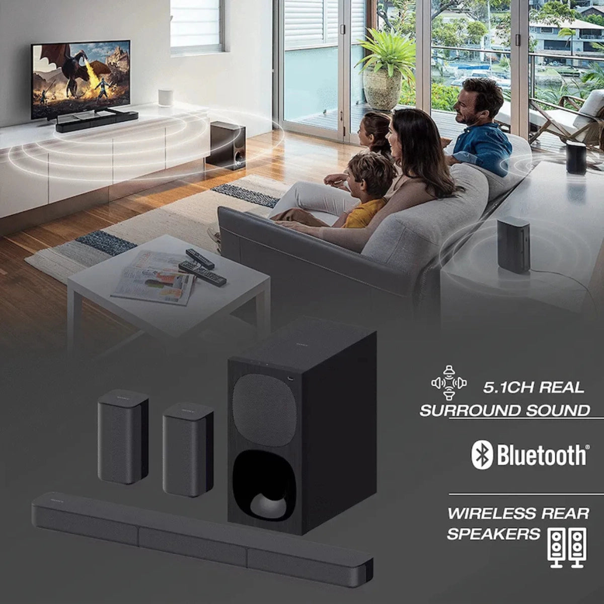 Sony HT-S20R 400W 5.1ch Home Cinema Soundbar System