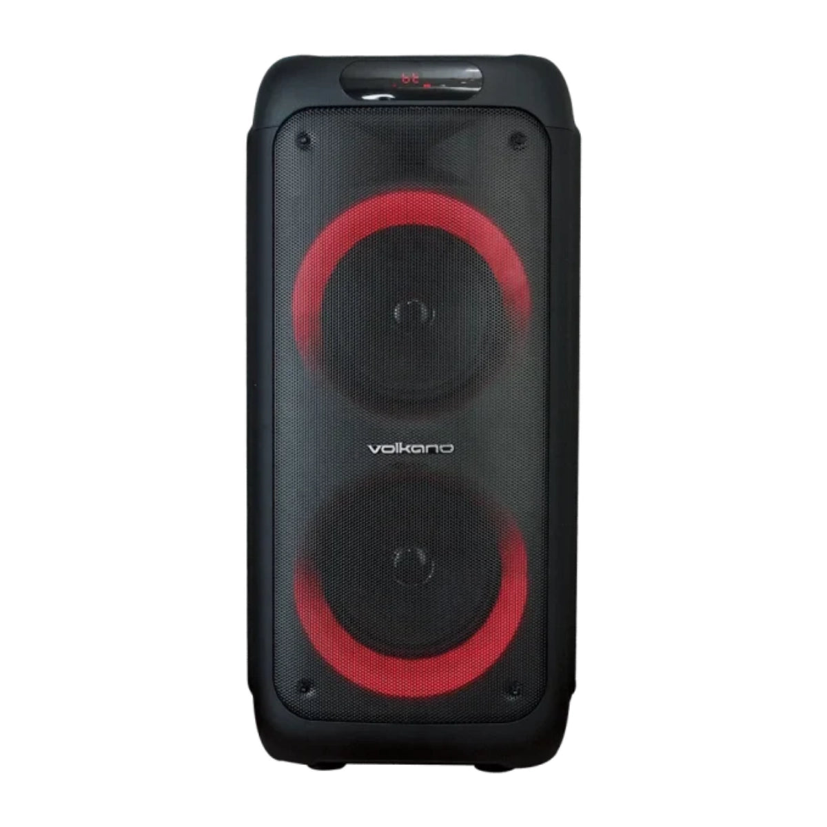 Volkano Helios Series Dual 8 inch Party Speaker with Microphone & Light Effects