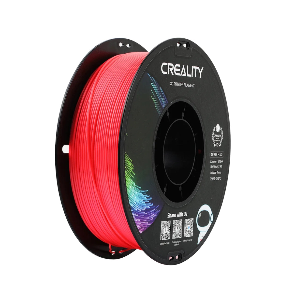 Creality PLA Filament Fluorescent Red 1Kg