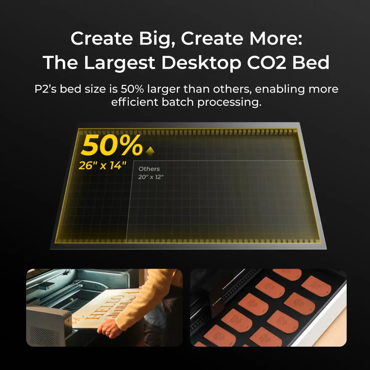 xTool P2S 55W Desktop CO2 Laser Cutter