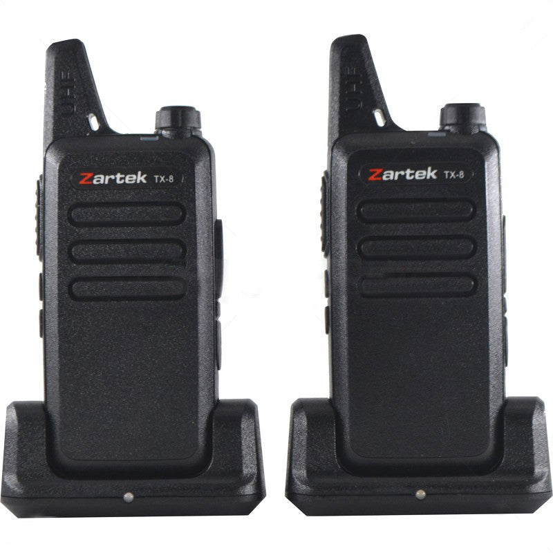 Zartek TX-8 Two-Way UHF handheld Radio Twinpack