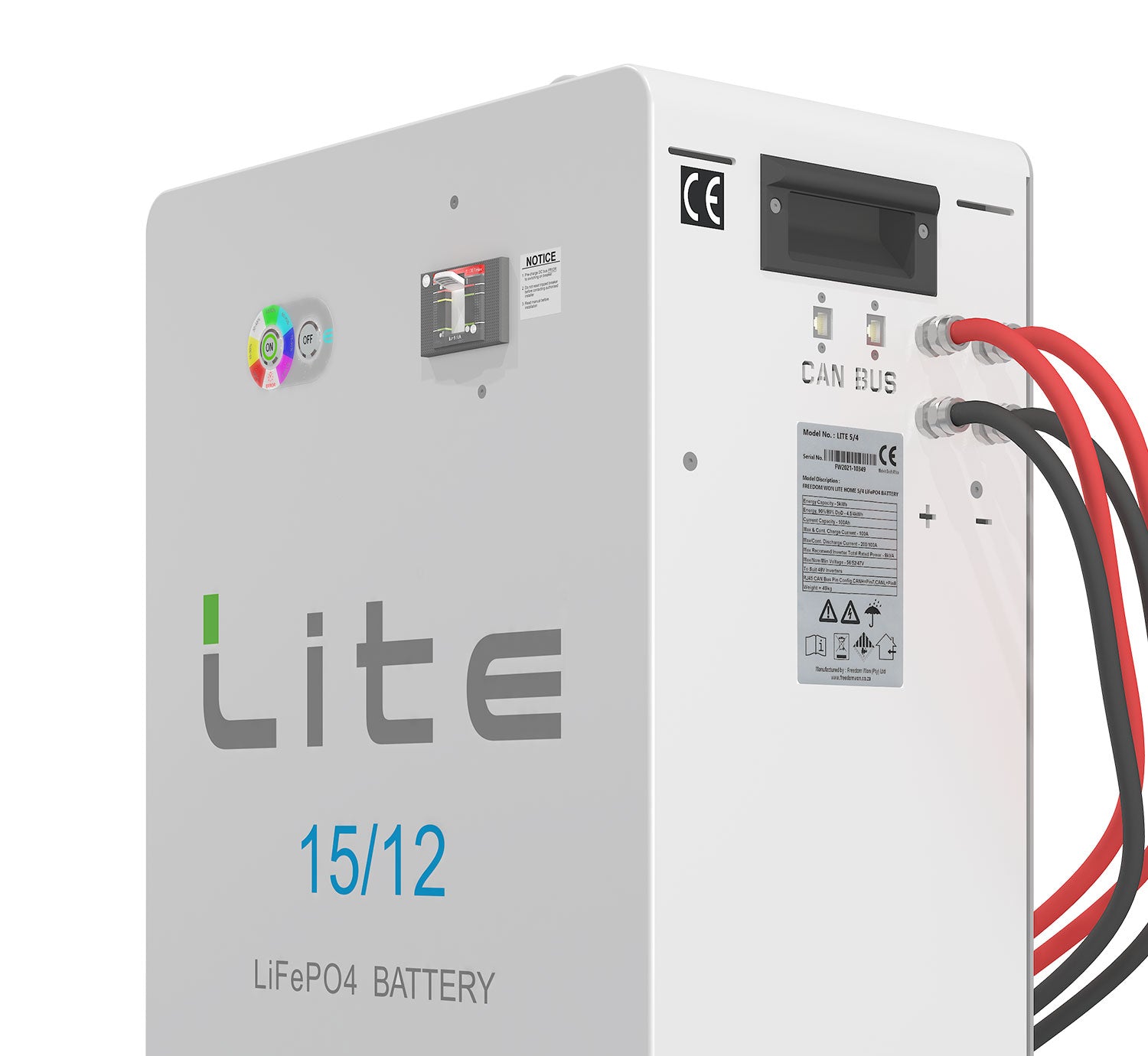 Freedom Won Lite Home 15/12 LiFePO4 Battery N-1 15kW 48V – Crystal ...